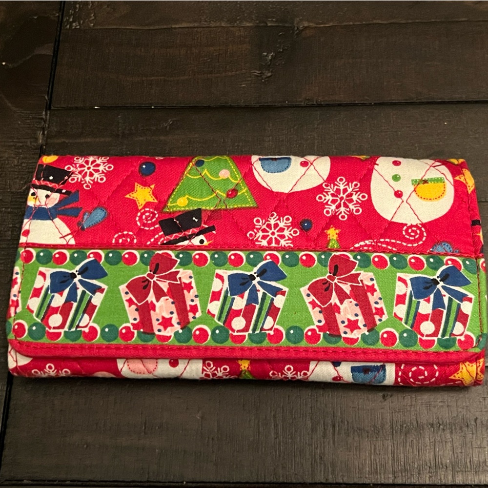 Quilted snowman wallet